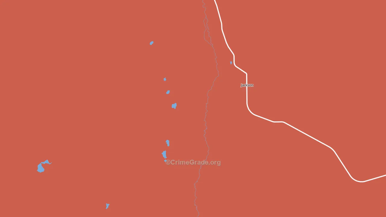 Jackson, MT Map of Theft Rates