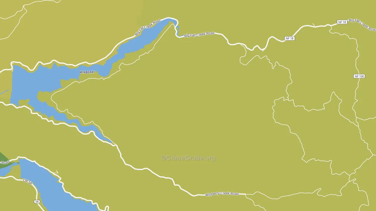 Jasper, OR Map of Theft Rates