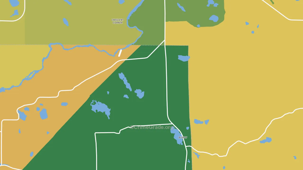 Jeffris, WI Map of Theft Rates
