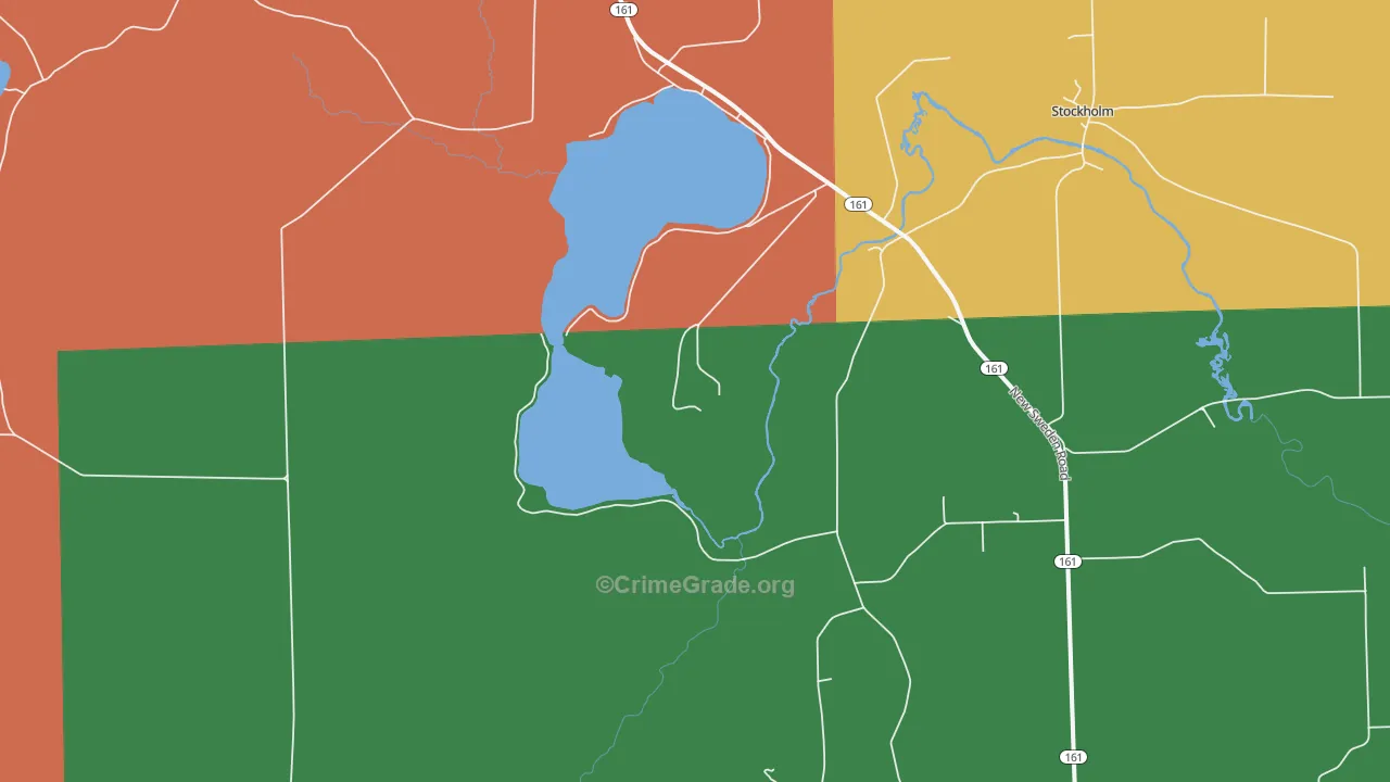 Jemtland, ME Map of Theft Rates