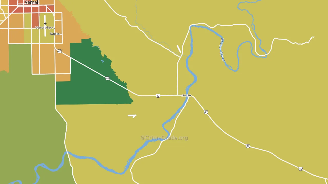 Jensen, UT Map of Theft Rates