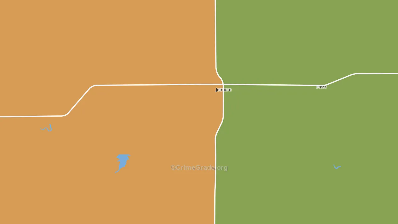 Jetmore, KS Map of Theft Rates