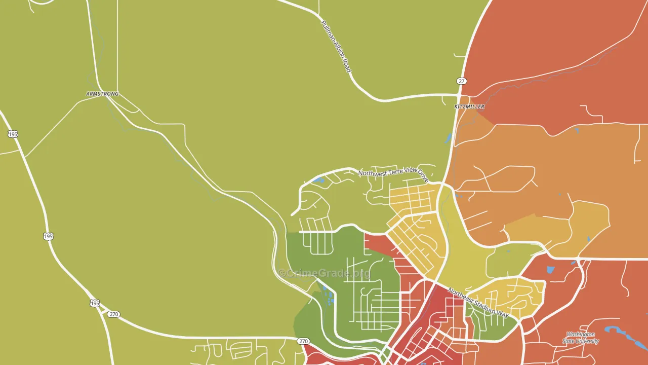Johnson, WA Map of Theft Rates