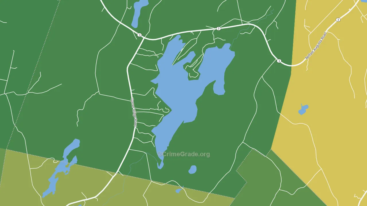 Jones Corner, ME Map of Theft Rates