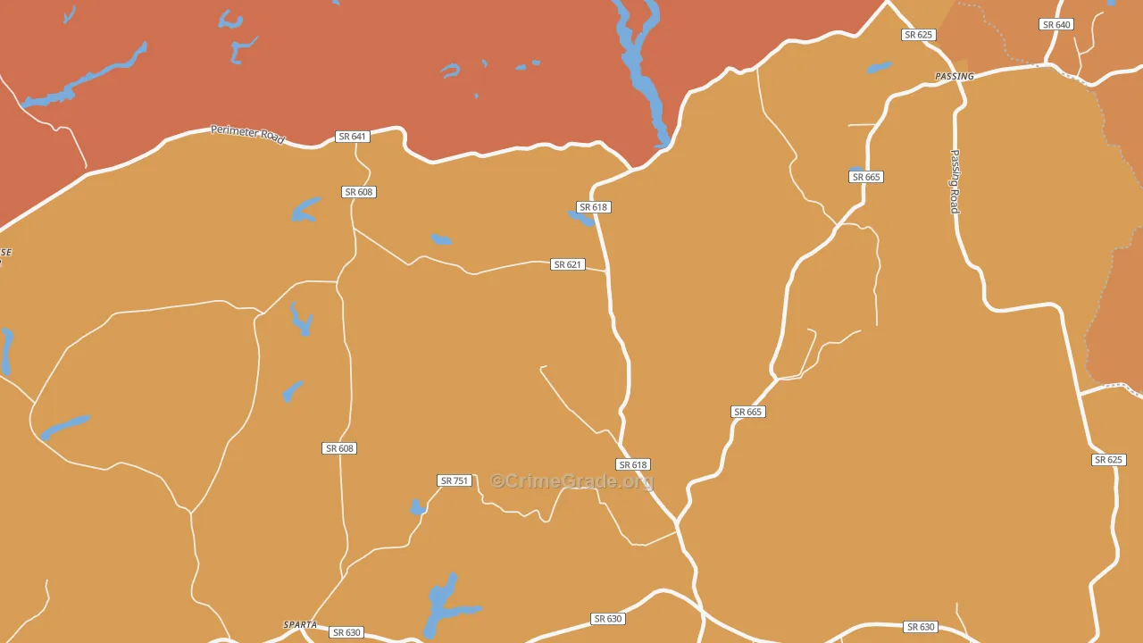 Jones Corner, VA Map of Theft Rates