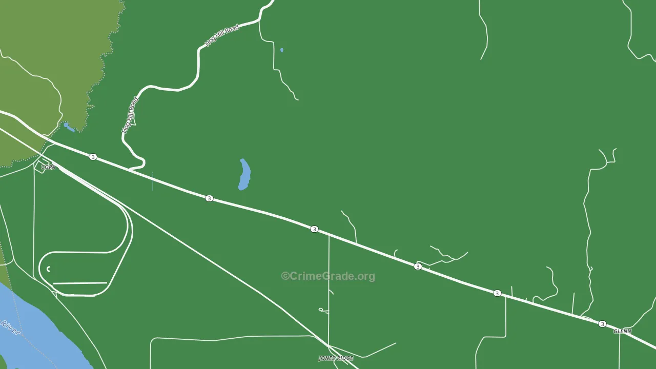Jones Ridge, IL Map of Theft Rates