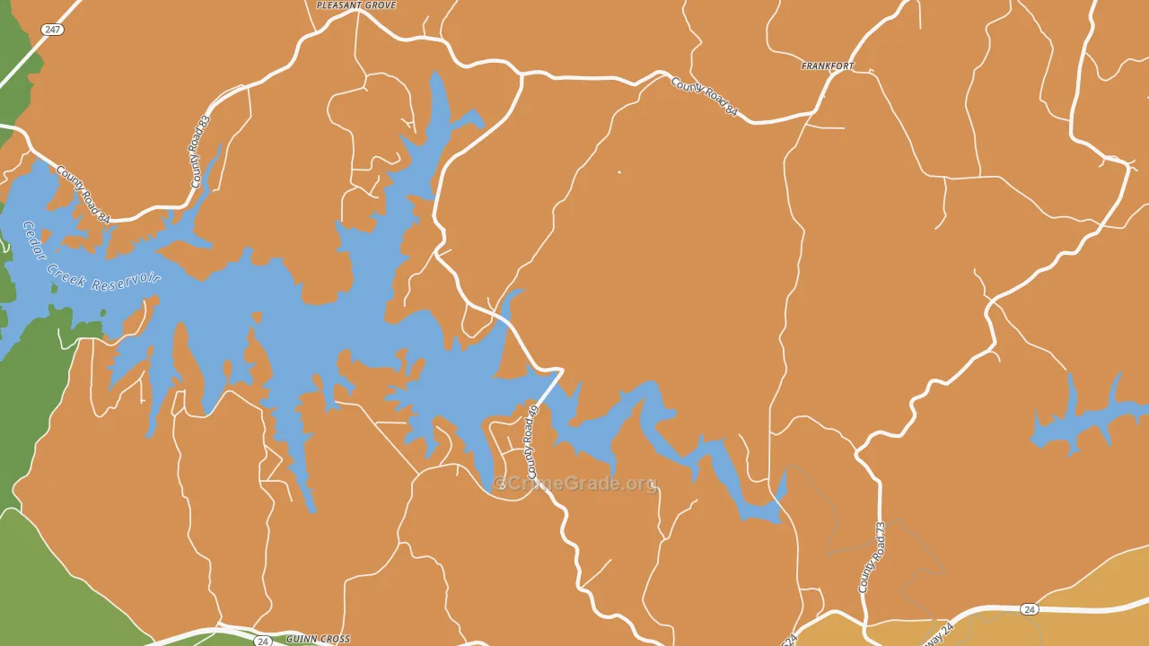 Jonesboro, AL Map of Theft Rates