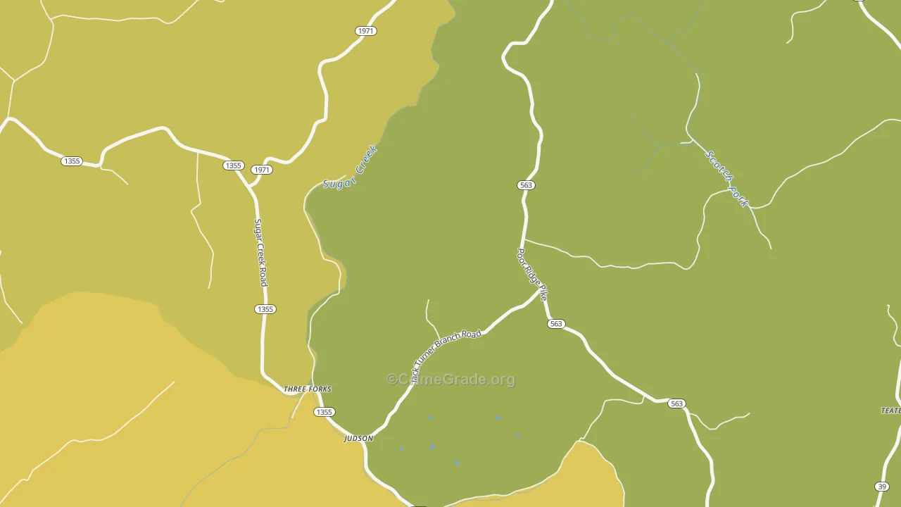 Judson, KY Map of Theft Rates
