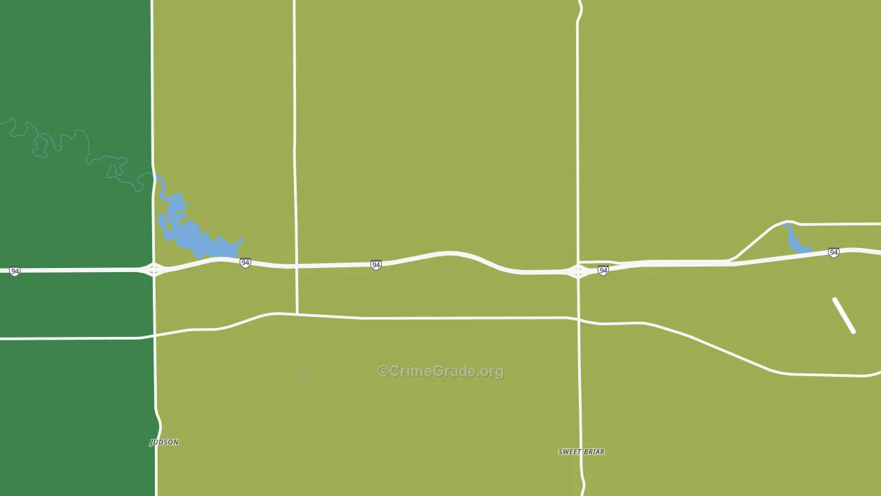 Judson, ND Map of Theft Rates