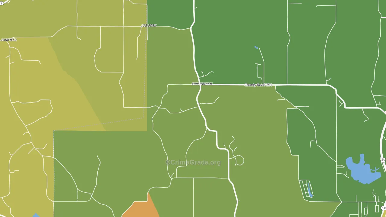 Jug Fork, MS Map of Theft Rates