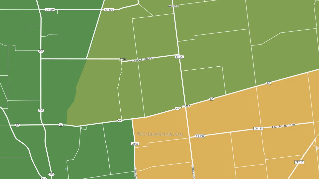 Jump, OH Map of Theft Rates