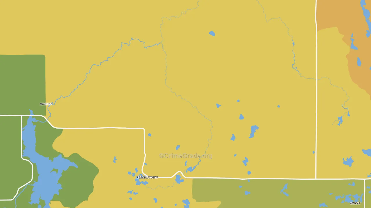 Jump River, WI Map of Theft Rates