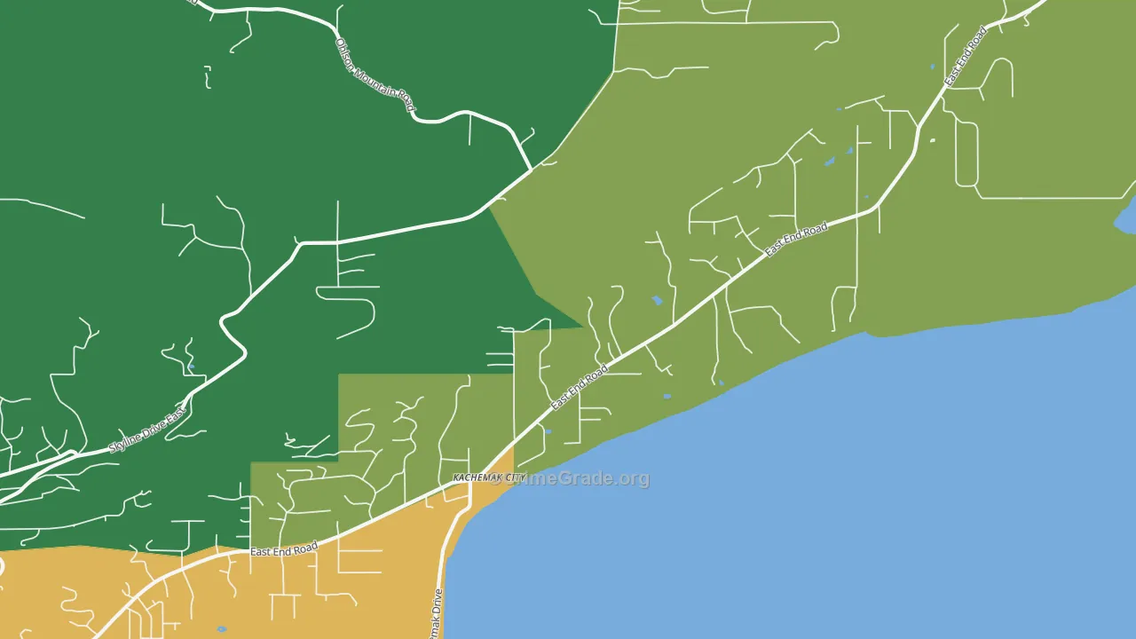 Kachemak, AK Map of Theft Rates