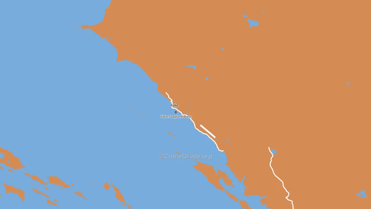 Kake, AK Map of Theft Rates
