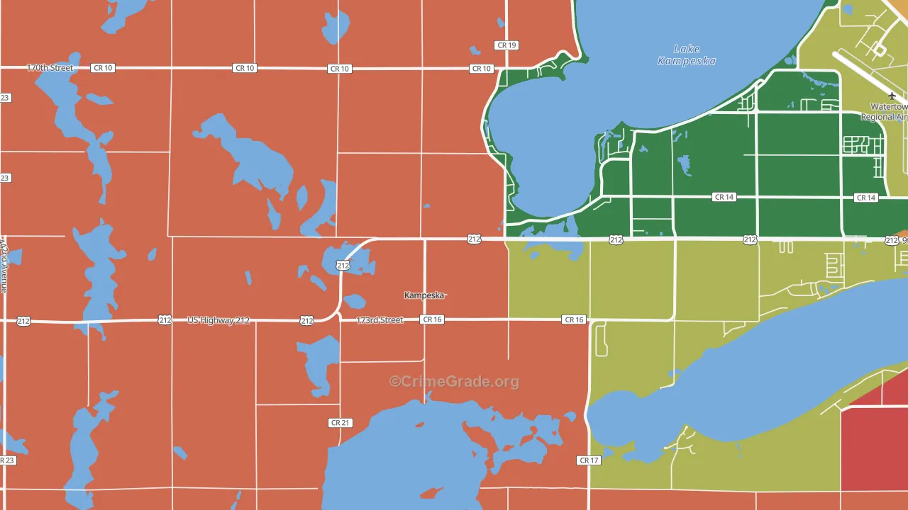 Kampeska, SD Map of Theft Rates