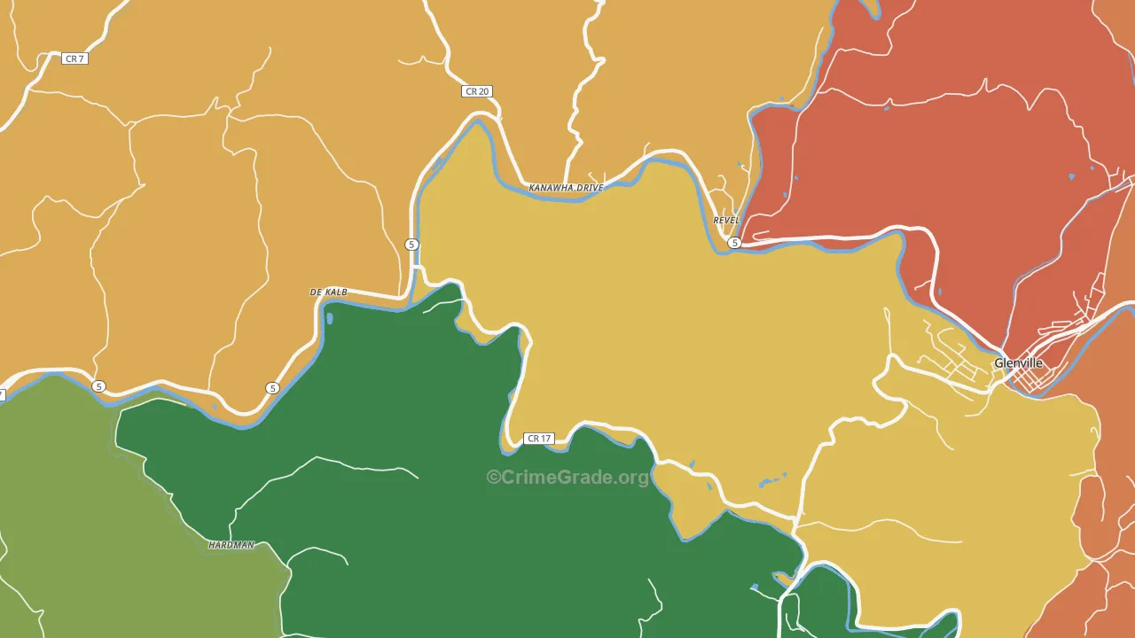 Kanawha Drive, WV Map of Theft Rates