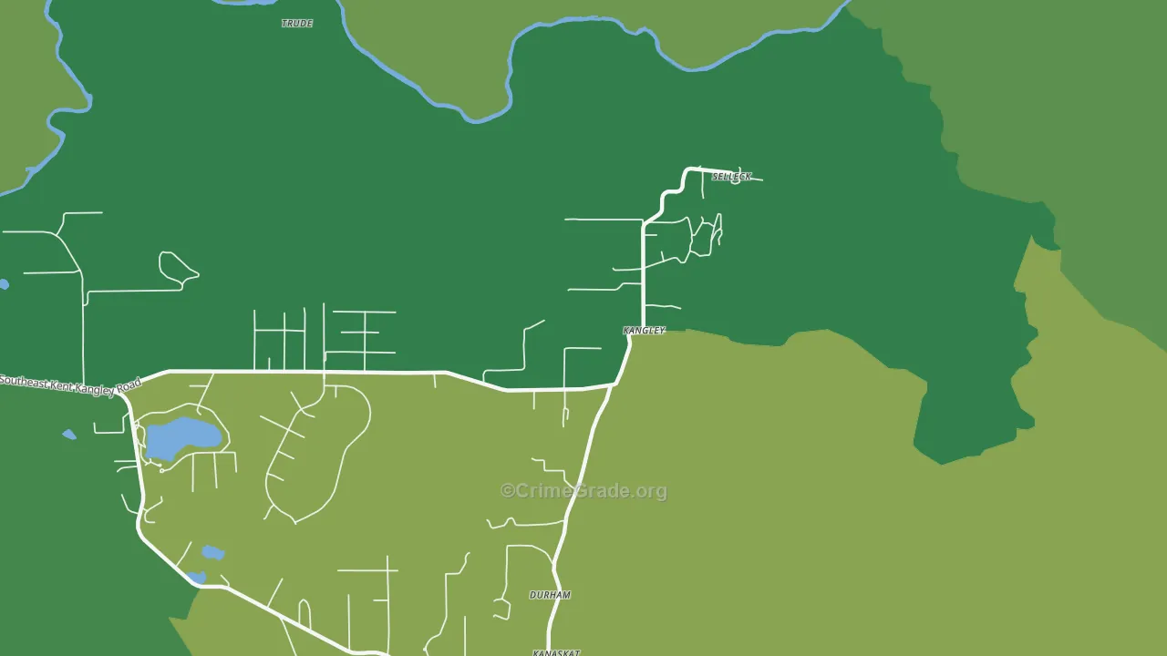 Kangley, WA Map of Theft Rates