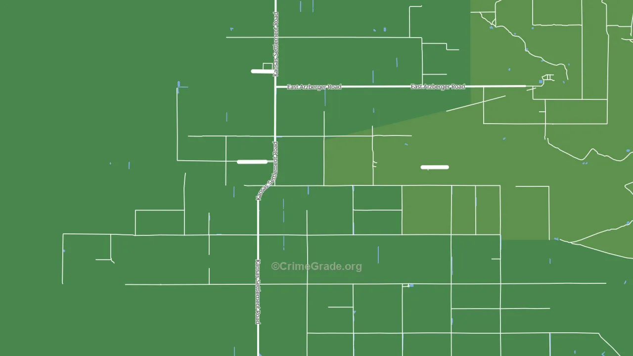 Kansas Settlement, AZ Map of Theft Rates