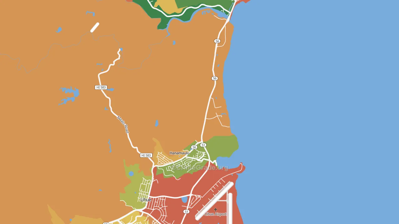 Kapaia, HI Map of Theft Rates