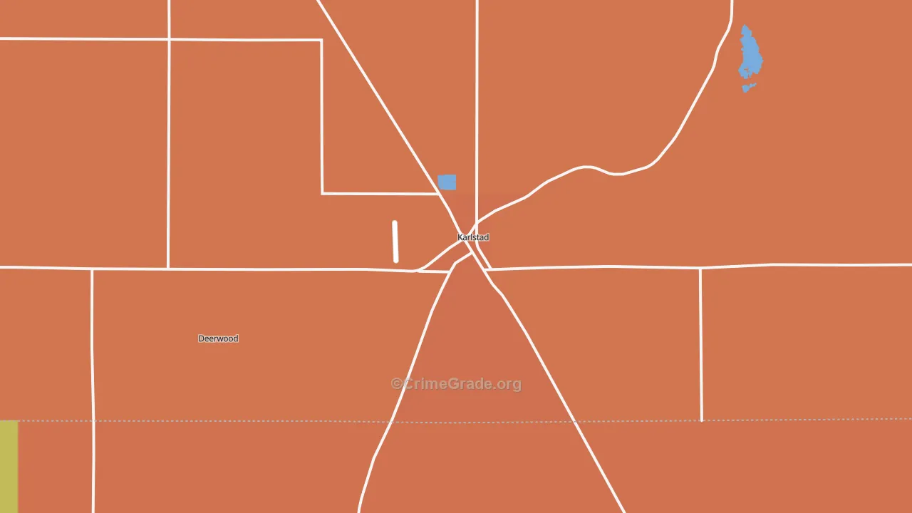 Karlstad, MN Map of Theft Rates