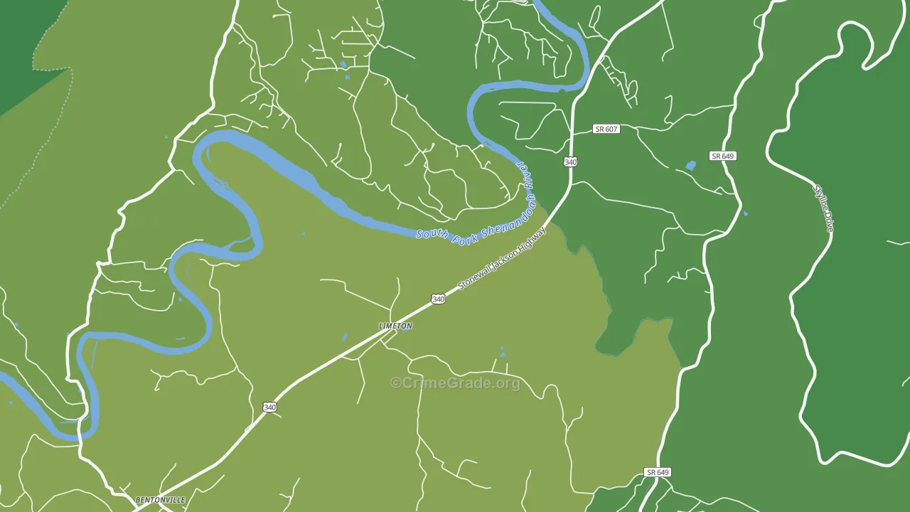 Karo, VA Map of Theft Rates