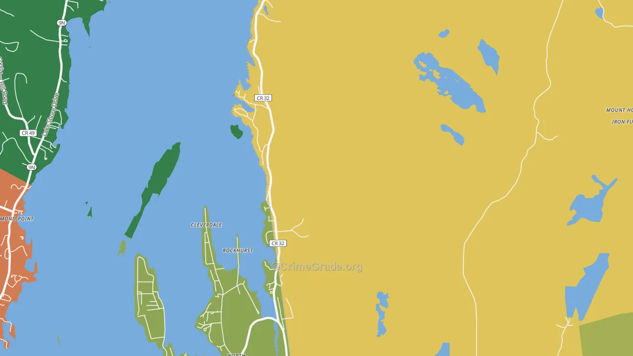 Kattskill Bay, NY Map of Theft Rates