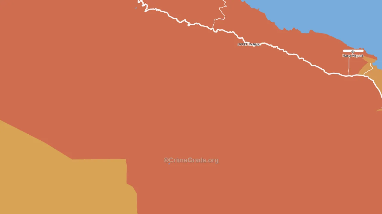 Kaupo, HI Map of Theft Rates