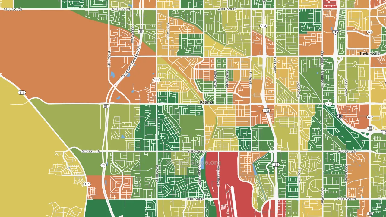 Kearns, UT Map of Theft Rates