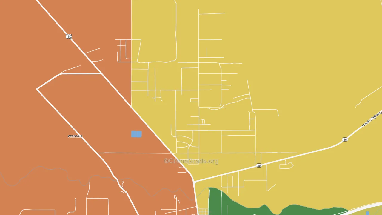 Keeler Farm, NM Map of Theft Rates