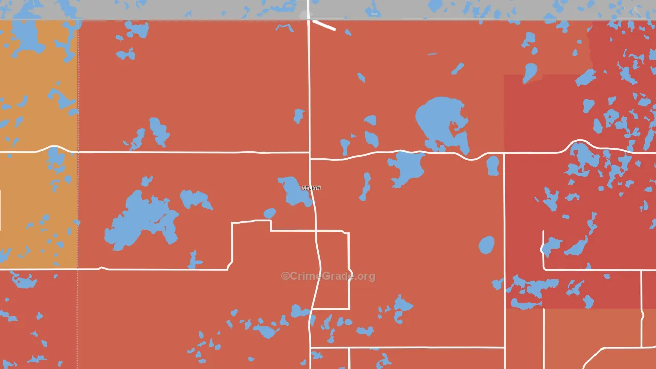 Kelvin, ND Map of Theft Rates