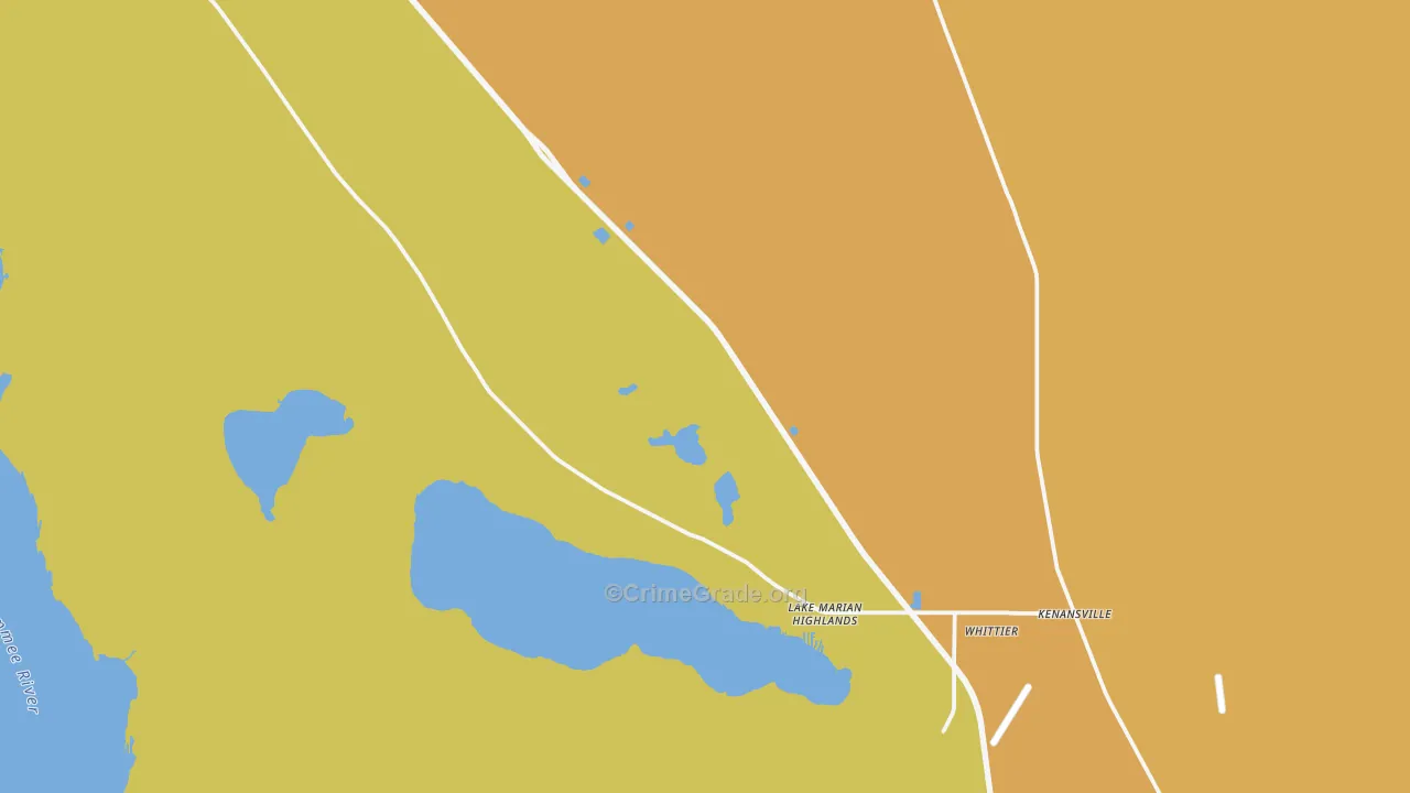 Kenansville, FL Map of Theft Rates