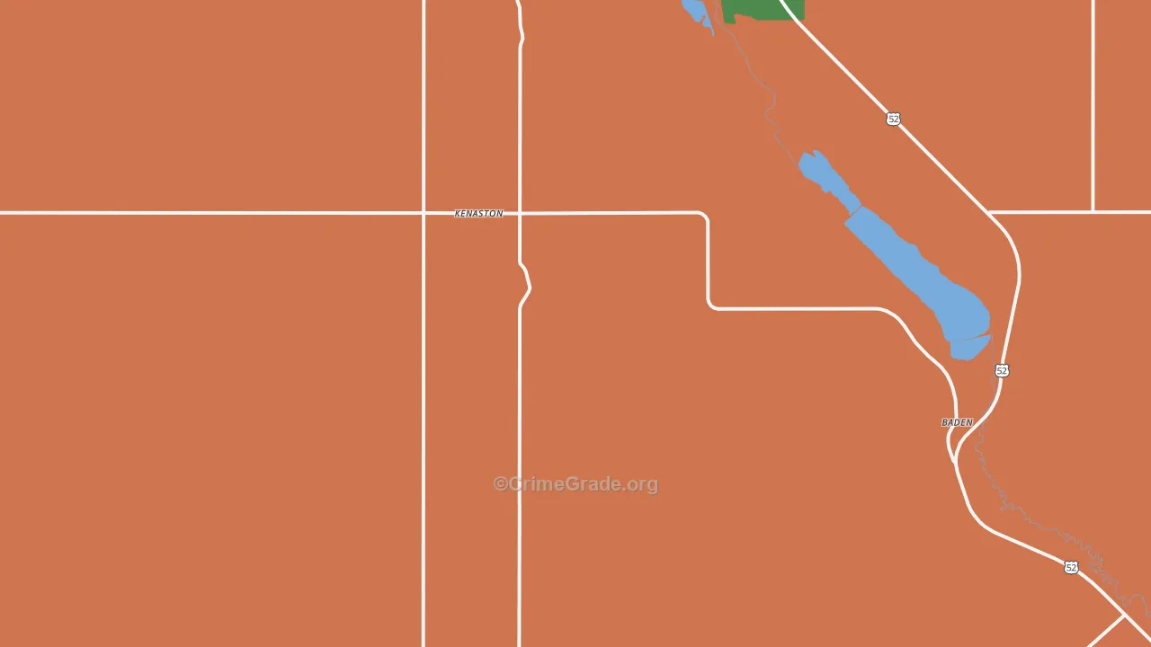 Kenaston, ND Map of Theft Rates