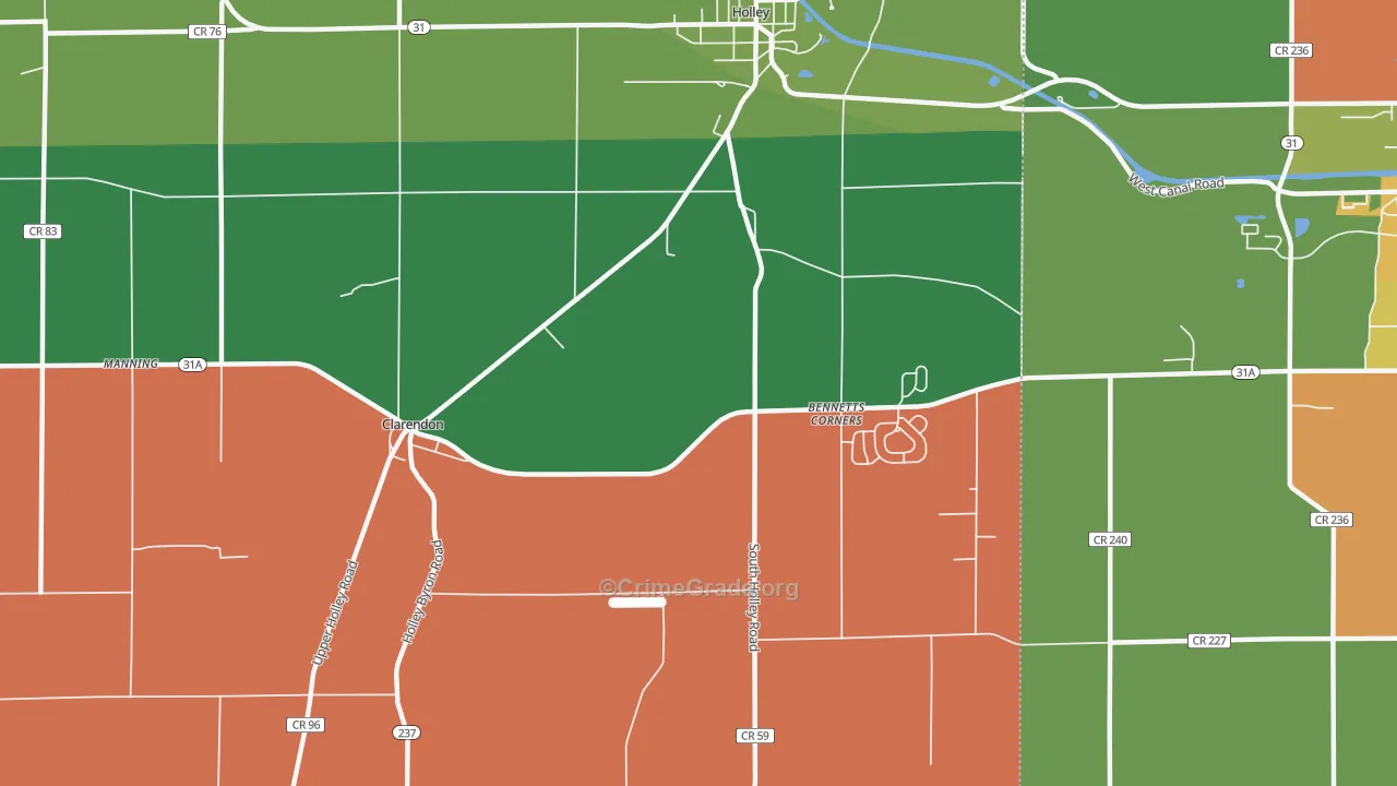 Kendall Mills, NY Map of Theft Rates