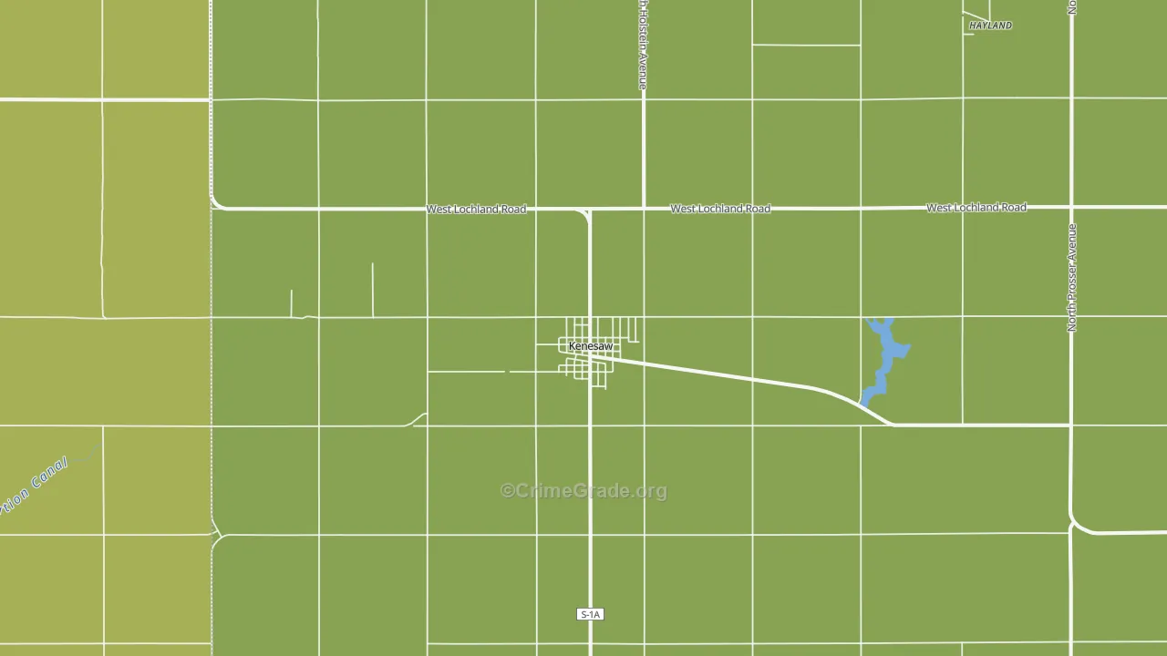 Kenesaw, NE Map of Theft Rates