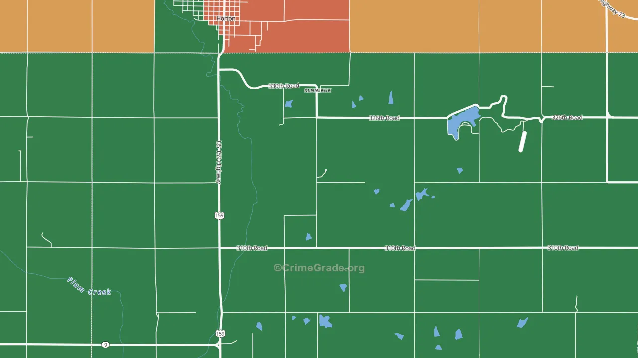 Kennekuk, KS Map of Theft Rates