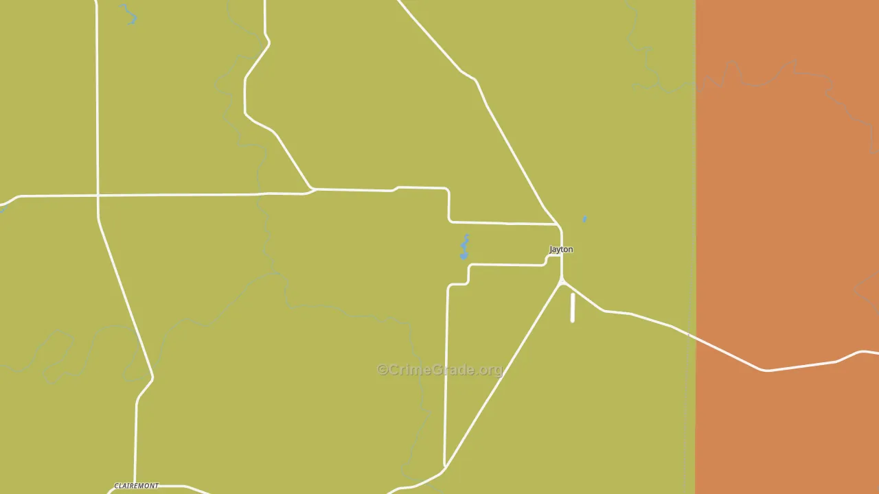 Kent County, TX Map of Theft Rates