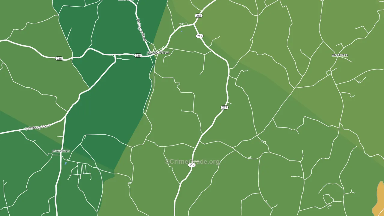 Kent, PA Map of Theft Rates