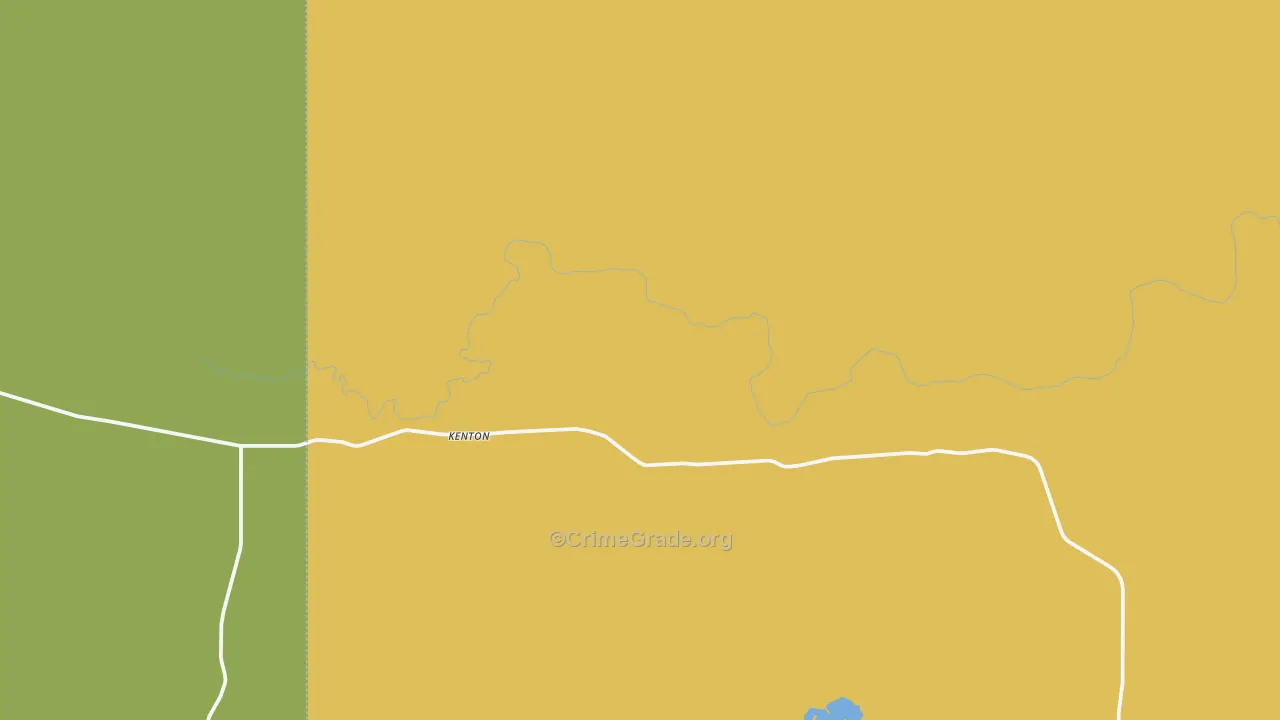 Kenton, OK Map of Theft Rates