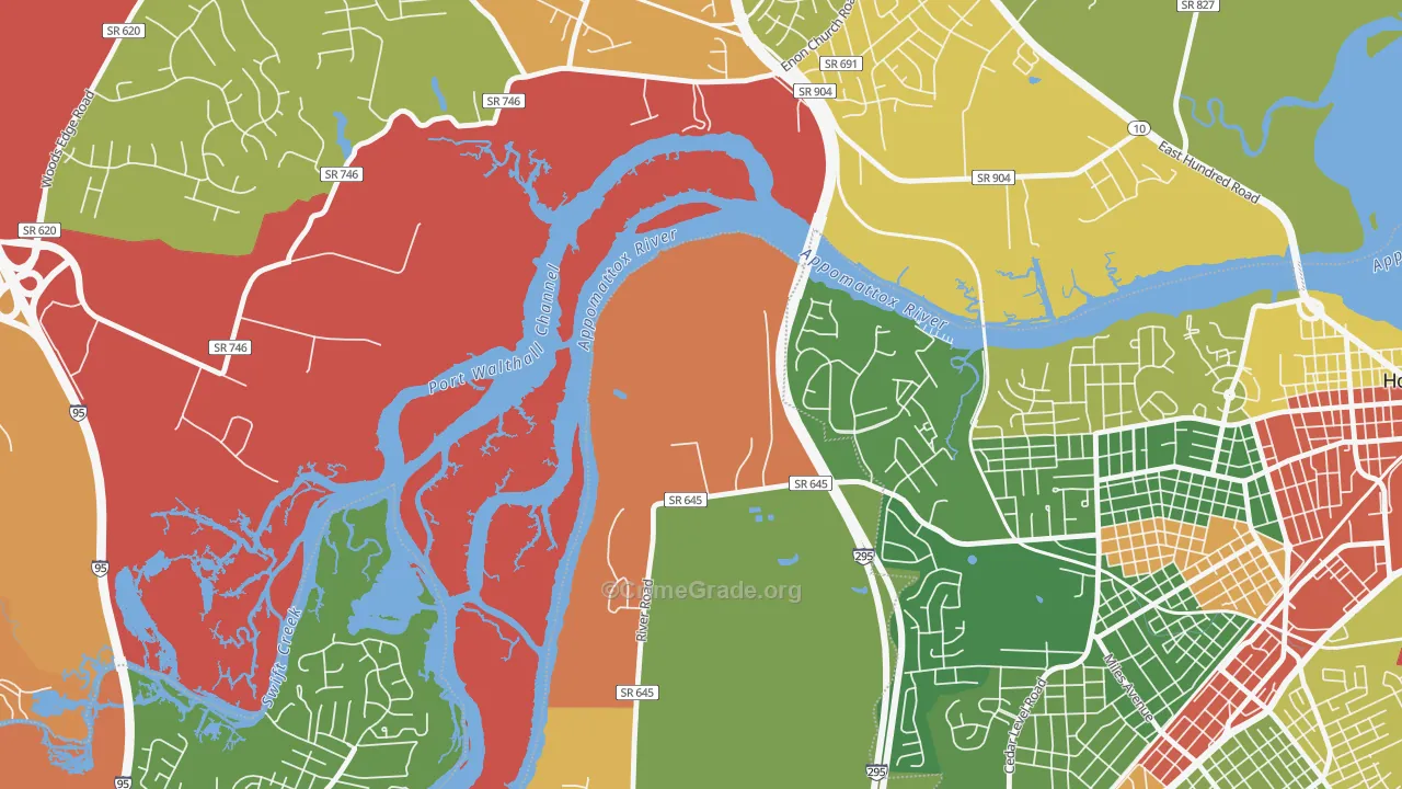 Kenwood, VA Map of Theft Rates
