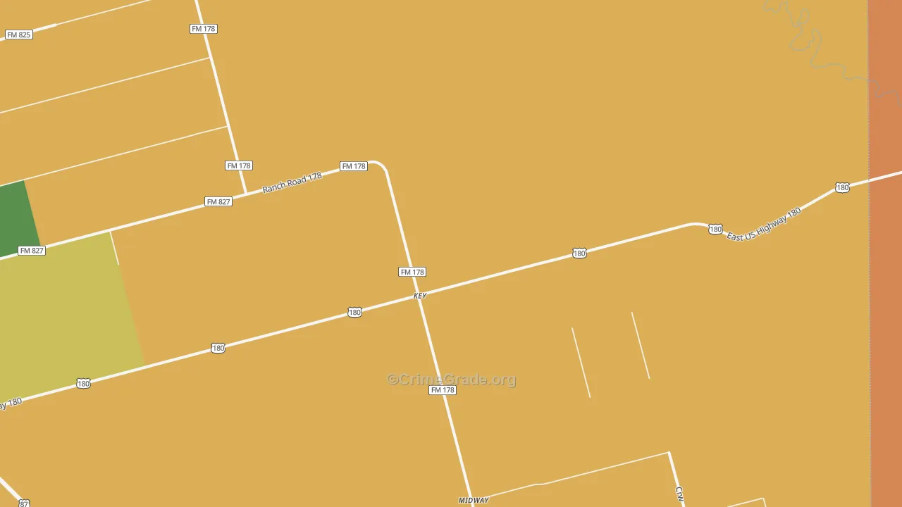 Key, TX Map of Theft Rates