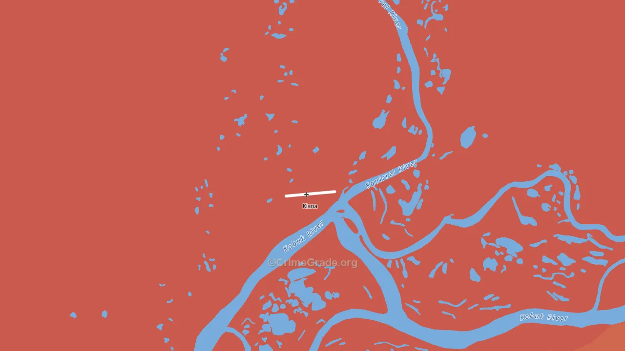 Kiana, AK Map of Theft Rates