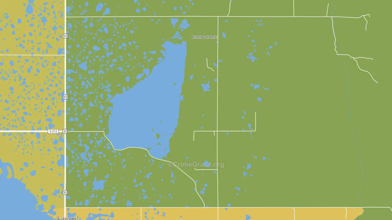Kicking Horse, MT Map of Theft Rates