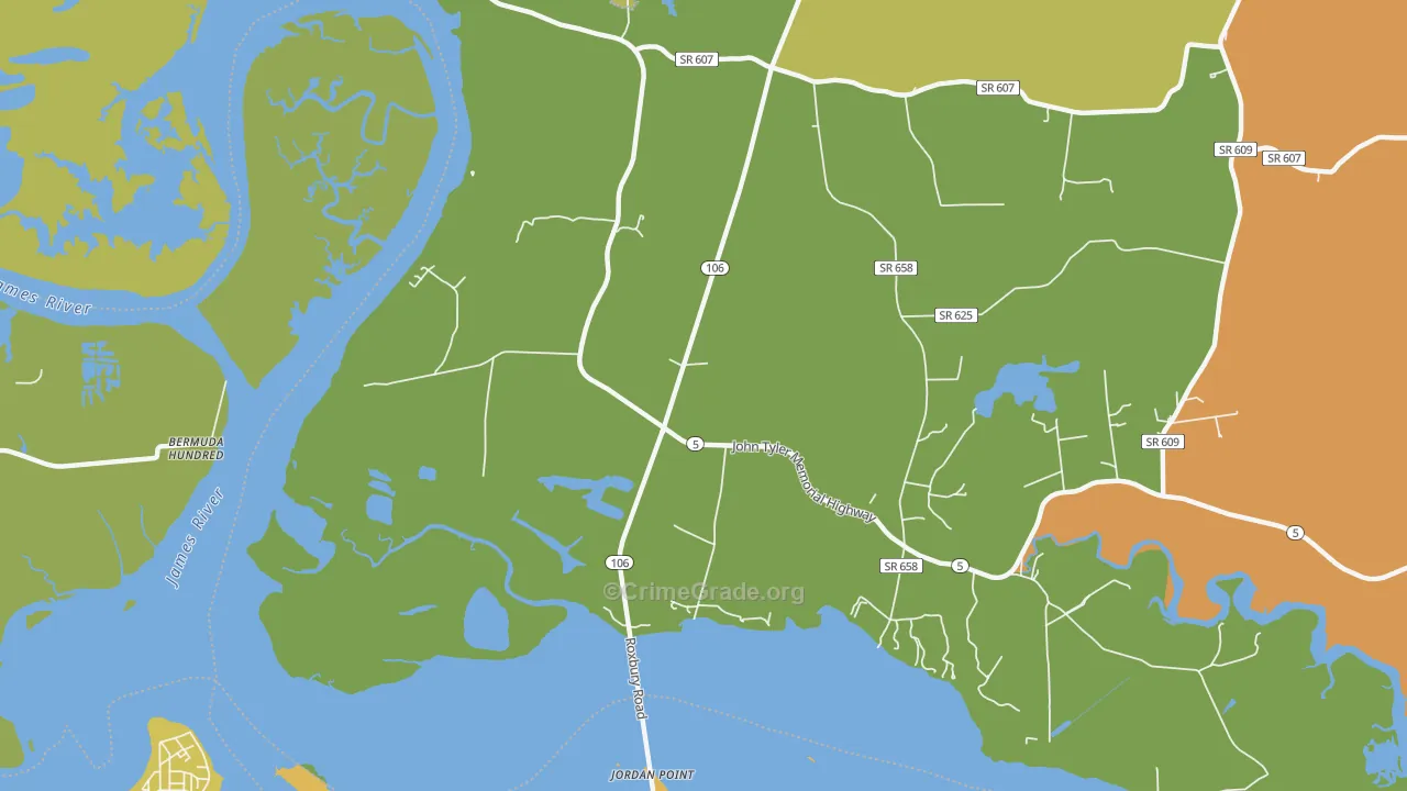Kimages, VA Map of Theft Rates