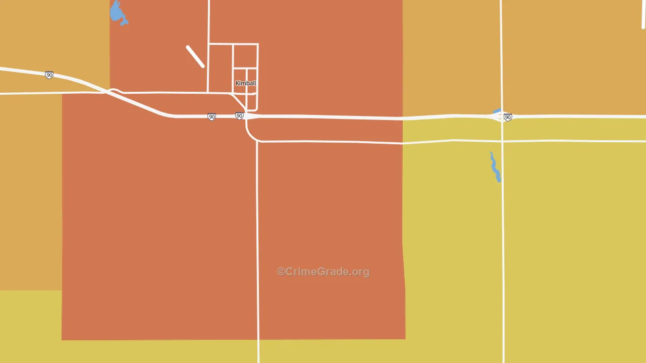 Kimball, SD Map of Theft Rates