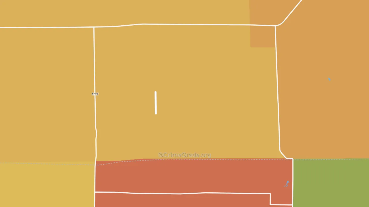 Kirk, CO Map of Theft Rates