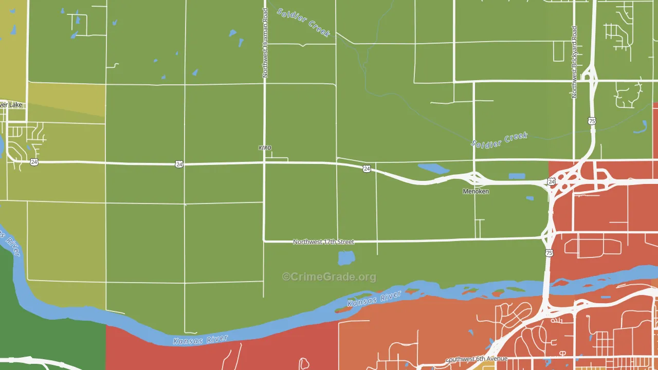 Kiro, KS Map of Theft Rates