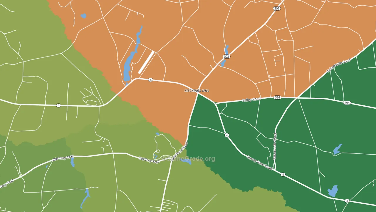 Kitchings Mill, SC Map of Theft Rates