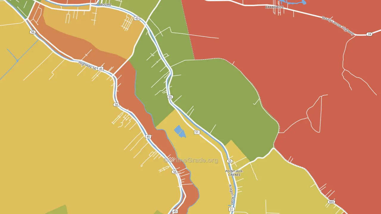 Klondyke, LA Map of Theft Rates