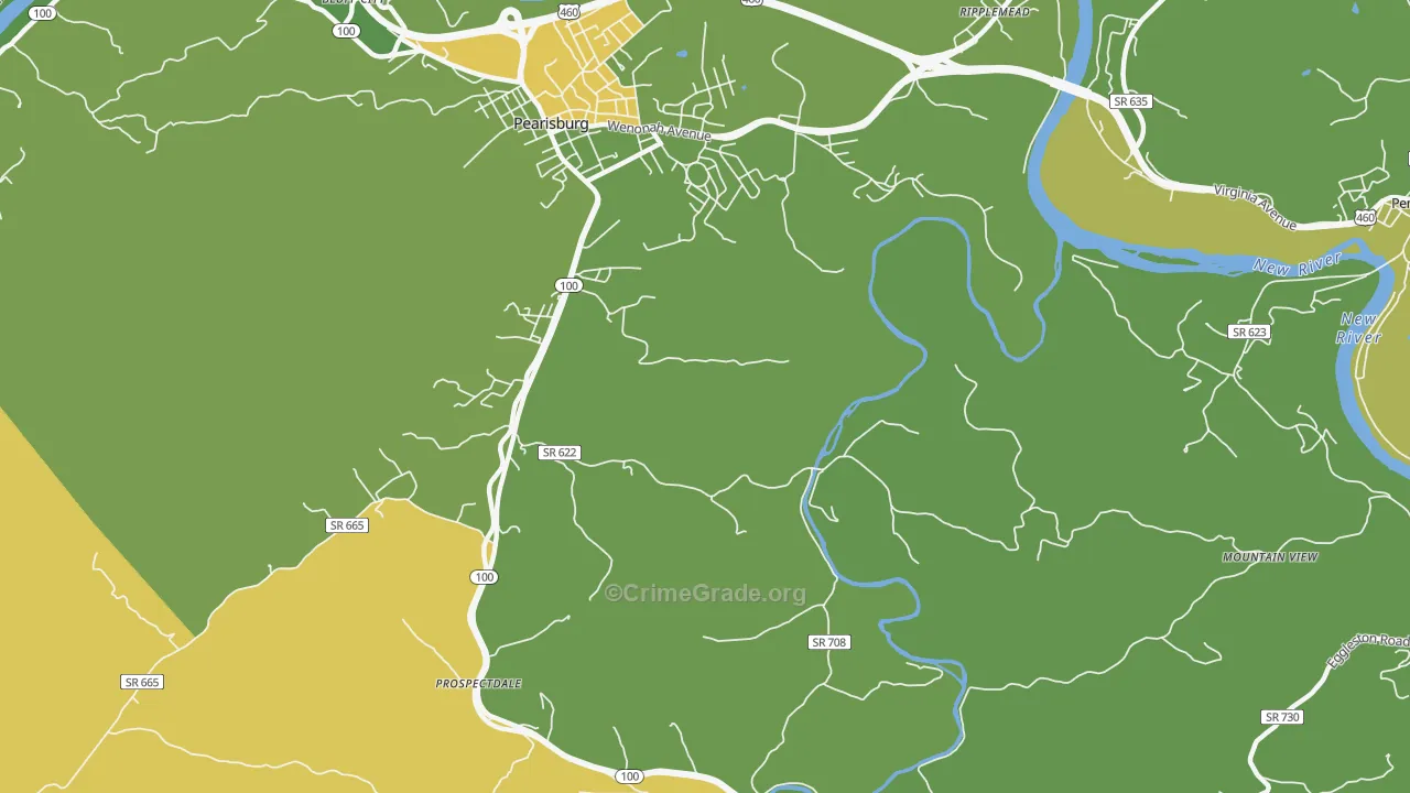 Klotz, VA Map of Theft Rates