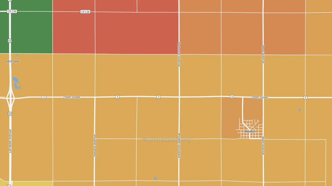 Knittel, IA Map of Theft Rates